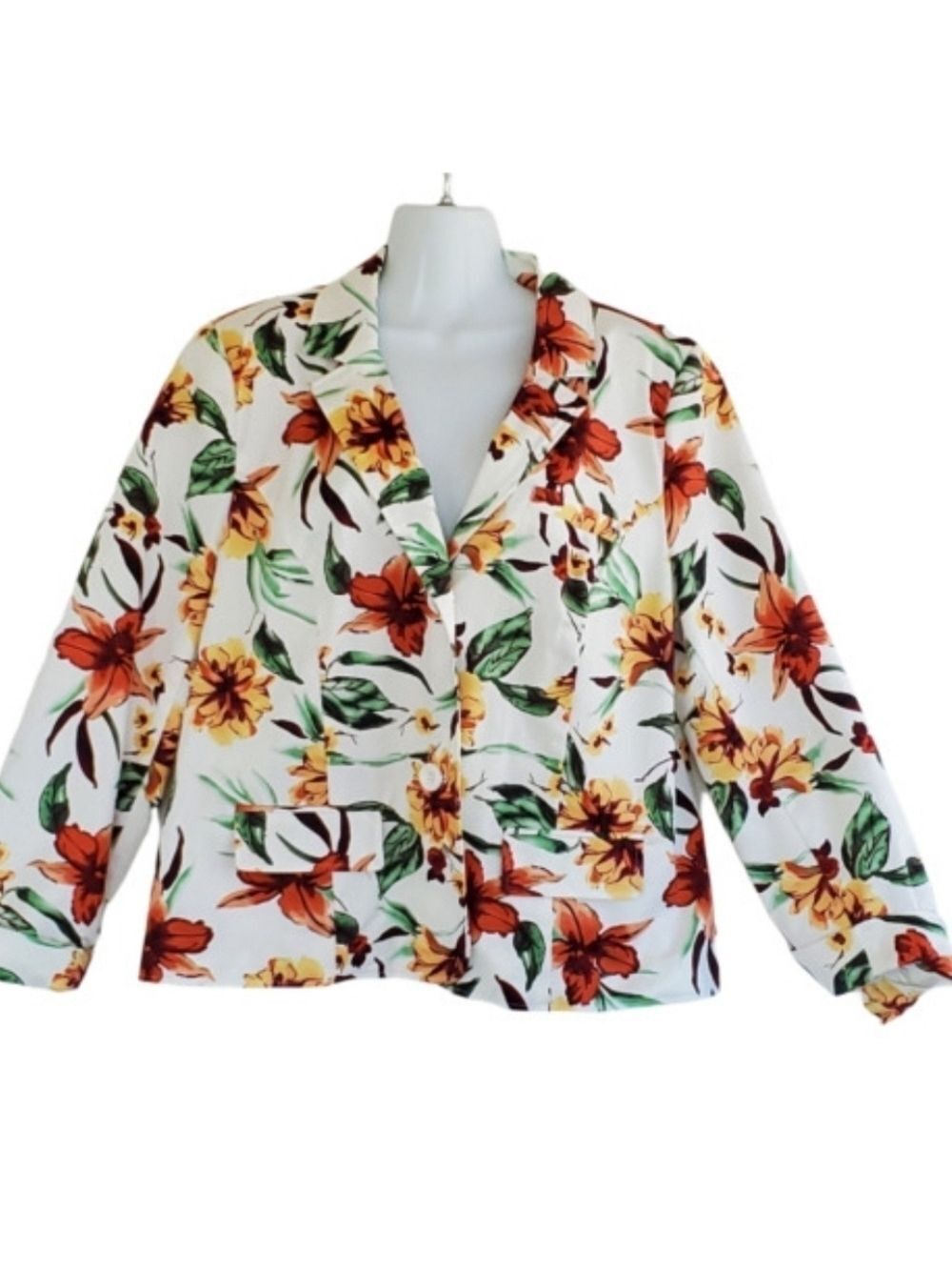 Vintage Studio Works cottagecore floral blazer. Size Medium. EUC